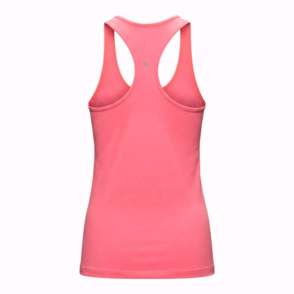 LULULEMON ATHLETICA Cool Racerback Tank In Grapefruit Size 6 - Picture 4 of 4